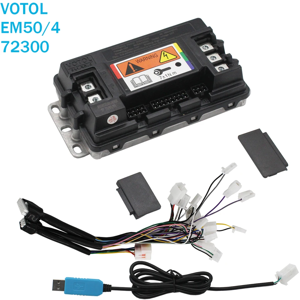VOTOL EM50-4 48-72V 72300 Programovateľný ovládač 2000W Elektrický skúter elektrický motocykel QS Motor Ovládač