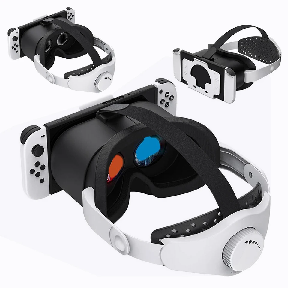 VR náhlavná súprava náhlavná súprava virtuálnej reality s nastaviteľnými HD šošovkami VR Služné okuliare pre spínač a prepínač OLED