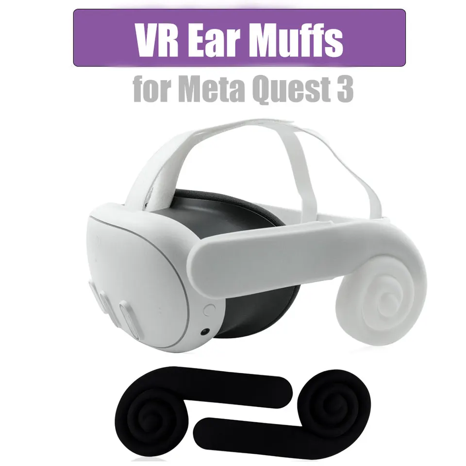 VR uší muffs redukcia hluku VR uší pre meta quest 3 silikónové uchy
