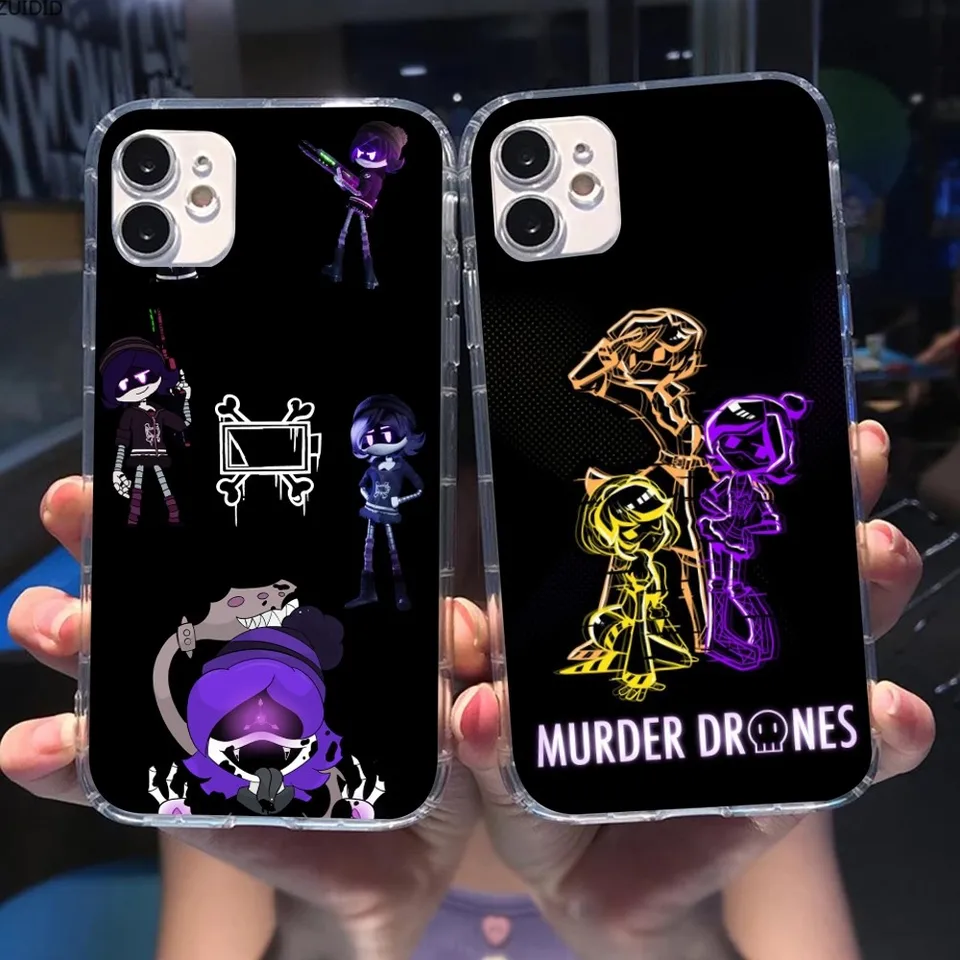 Vražda Drones Uzi mobilný mobilný telefón pre iPhone 15 14 13 12 11 x xr xs 8 pro Max Plus Mini Clear Transparent Phone Cover