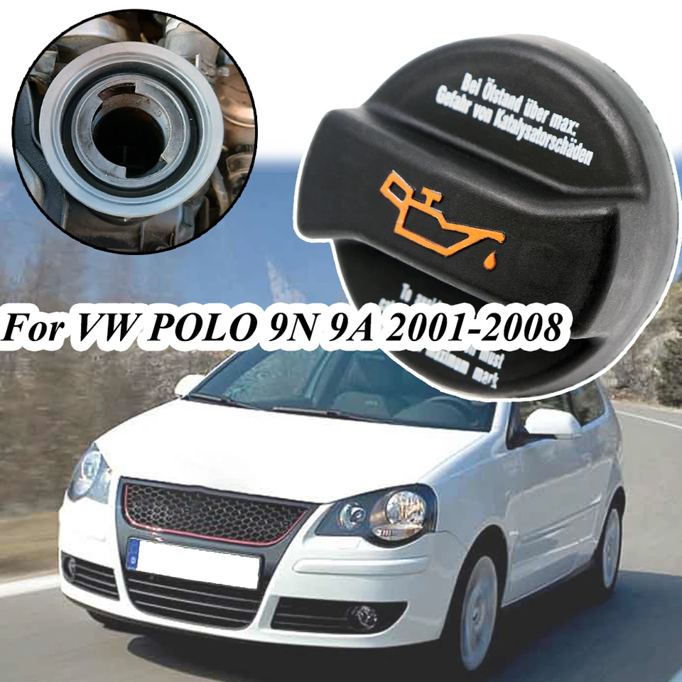 Vrcholový uzáver motorového oleja pre VW Polo 9N 9A Mestské mesto BORA CABRIOLET GAS TANKU PALIVA PALIKA PALIKA VELO VÝSTAVA ČASŤ 2006 026103485C