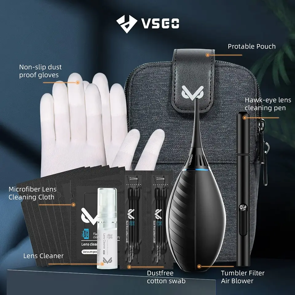VSGO VŠETKY V 1 CAMERA ČISTENIE KOMITING SPEKTU S PREPRAVNÝM TALOM PRE XIAOMI HUAWEI DJI MINIKA CAMERA 4K Professional DSLR Clean