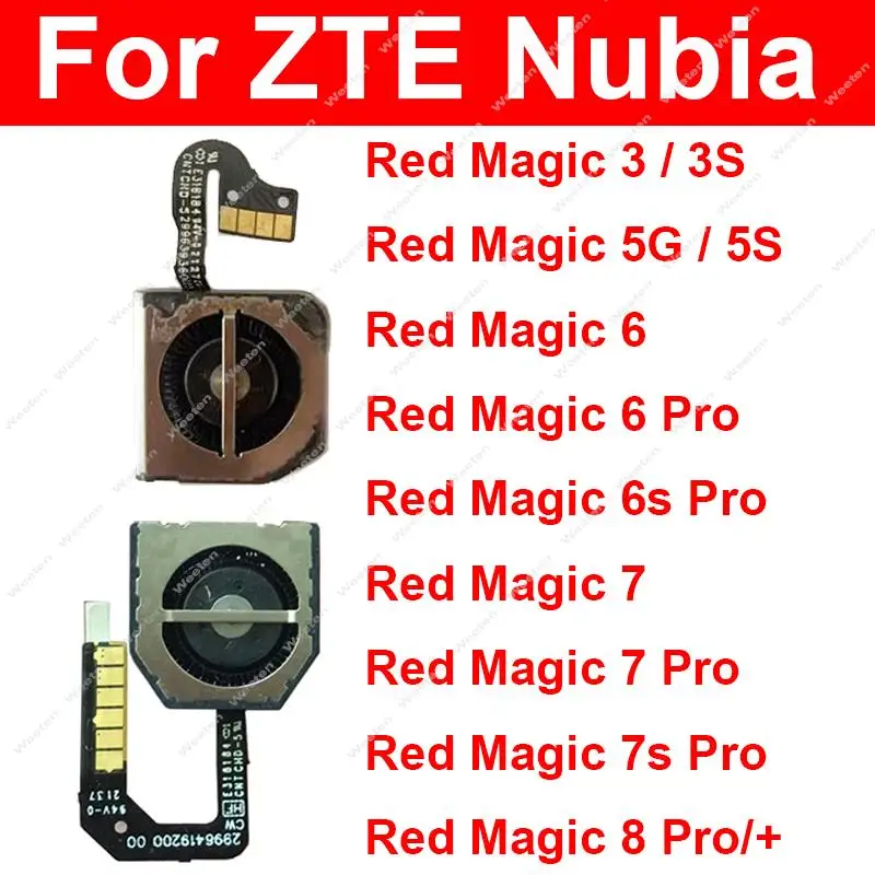 Vstavaný chladiaci ventilátor chladiča pre Zte Red Magic 8 7s 6s 6s Pro 5S 5G 3 NX629J/659J/669J NX669S NX679J NX709J/S NX729J