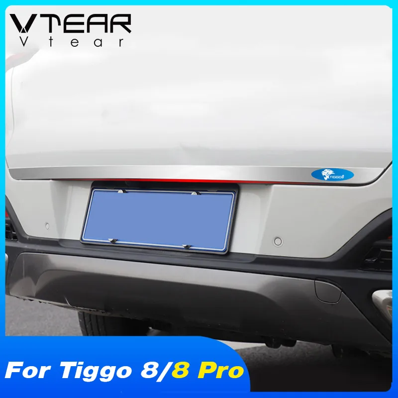 Vtear auto kmeň kmeň zadné dvere dekorácia exteriér Krásne nálepky Príslušenstvo Kryt tela Časti pre Chery Tiggo 8 Tiggo 8 Pro Max