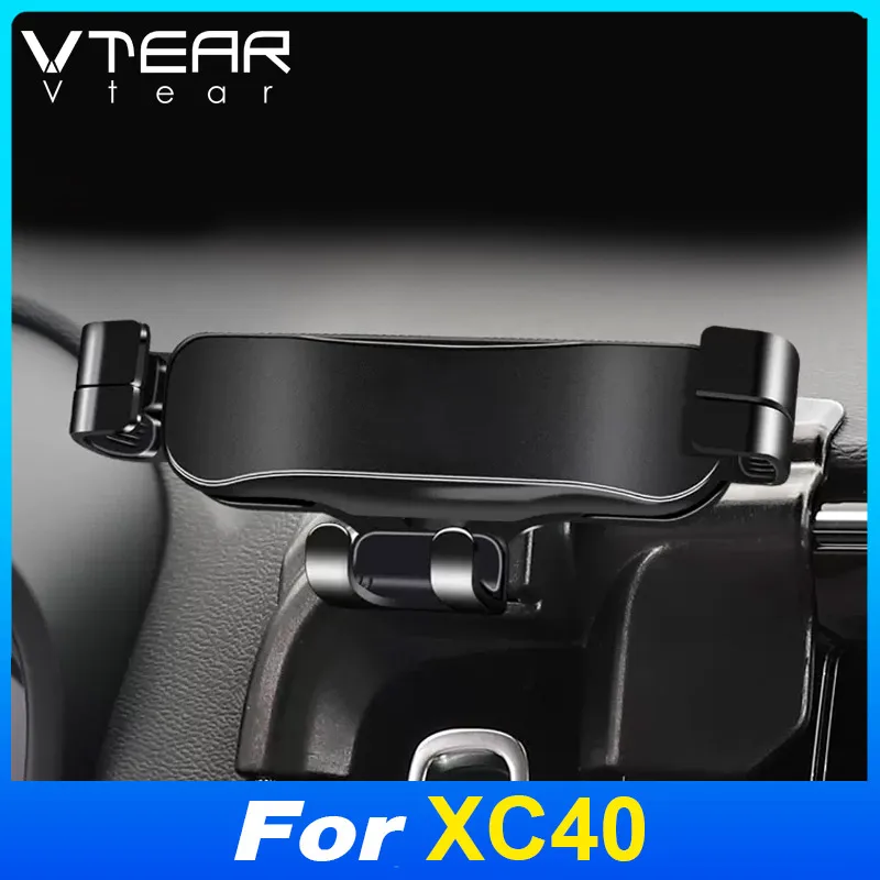 Vtear Držiteľ telefónu predný vzduchový výstupný výklad dekorácie Dashboard Tablet Clip Mount Interiérové ​​príslušenstvo pre Volvo XC40 20-24