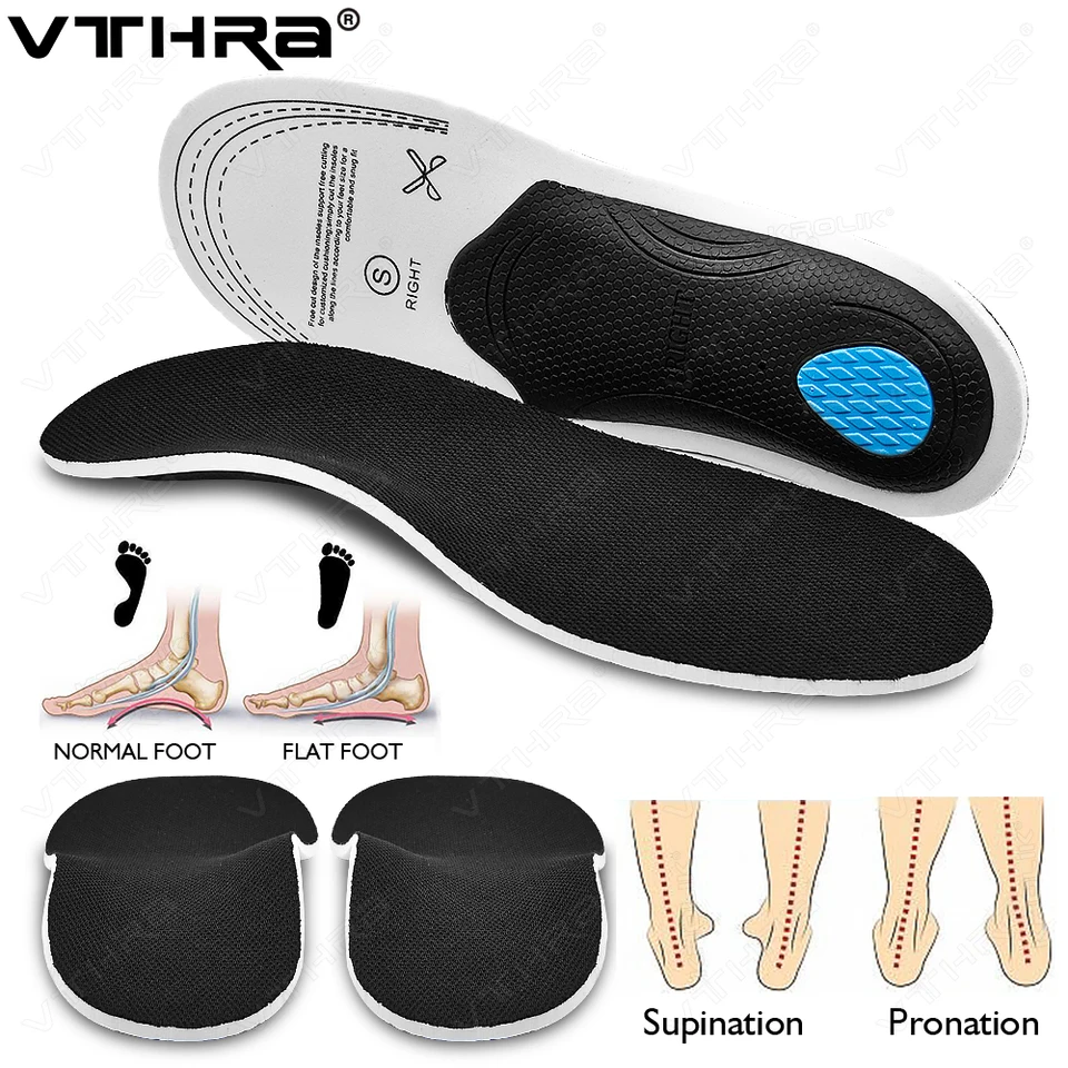 Vthra plochá noha Zdravie podrážka podložka Eva Orthopedic Orthotic Orthotic for topánok Podložka Arch