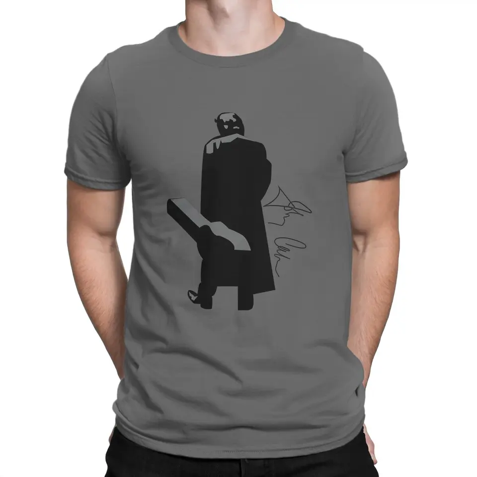Vtipné fanúšikovské tričká pre mužov Crew Neck 100% bavlnené tričká J-Johnny Cash s krátkym rukávom tričko Nové príchod