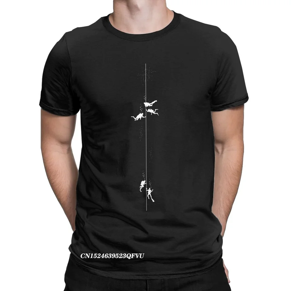Vtipné potápačské potápačské potápačské tričká Men Manga Pure Cotton Trhirt Harajuku Tee tričko letné oblečenie