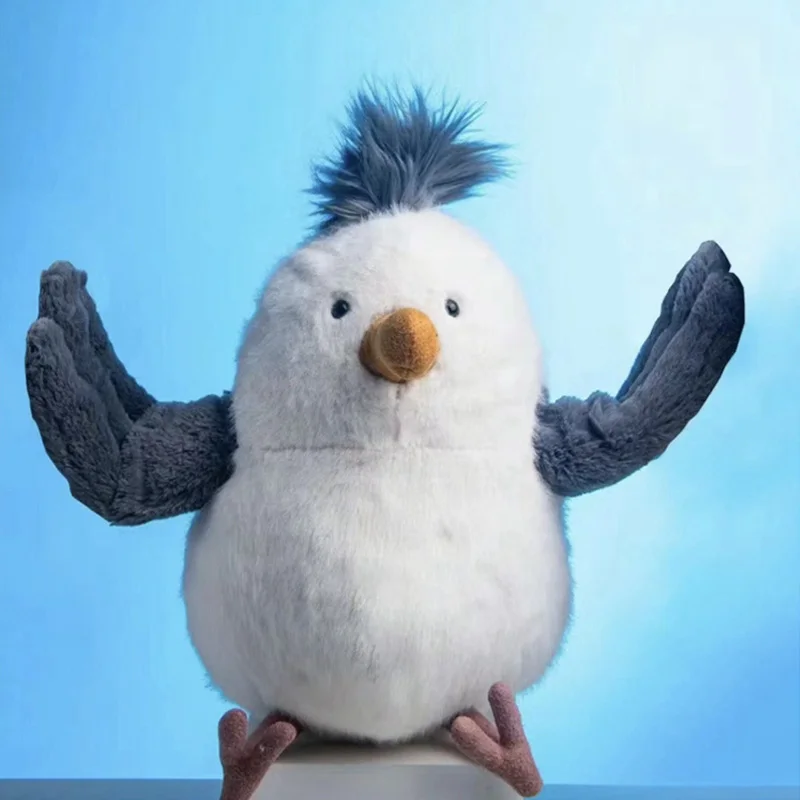 Vtipné roztomilé chipperské čajky Soft Soft Smalsed Animal Plush Toy Beach Star Darček pre deti pre deti Domáca dekorácia cesta