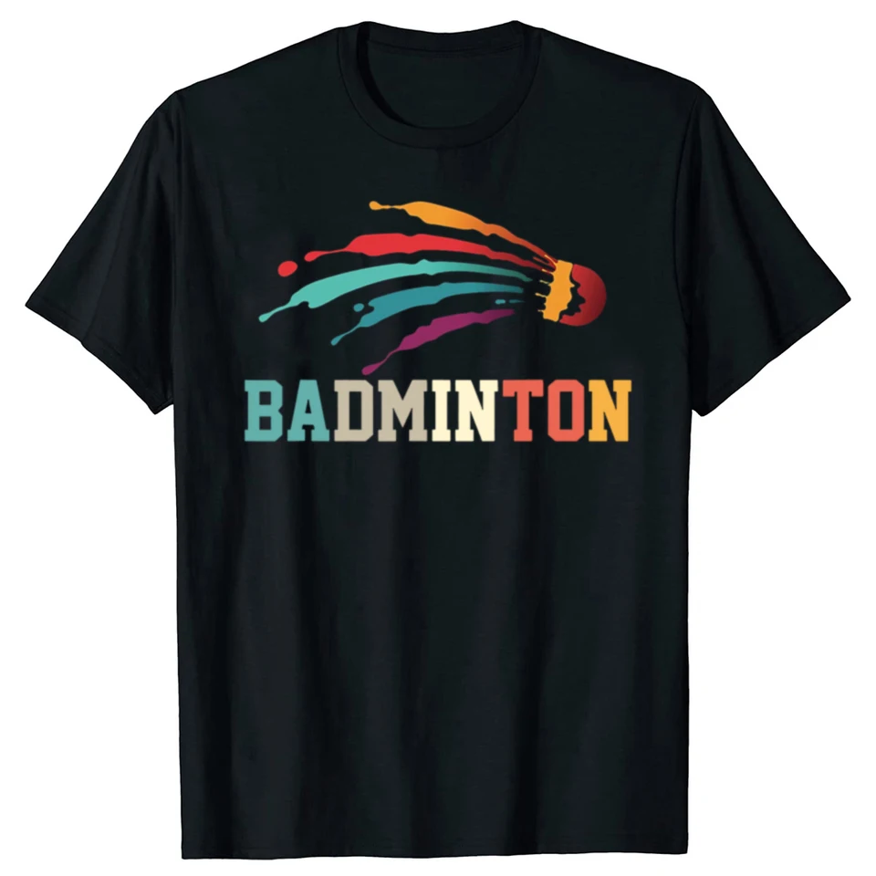 Vtipný bedminton hráč športovej rakety tričká Cotton Streetwear s krátkym rukávom darčeky Men módne voľné voľné tričko