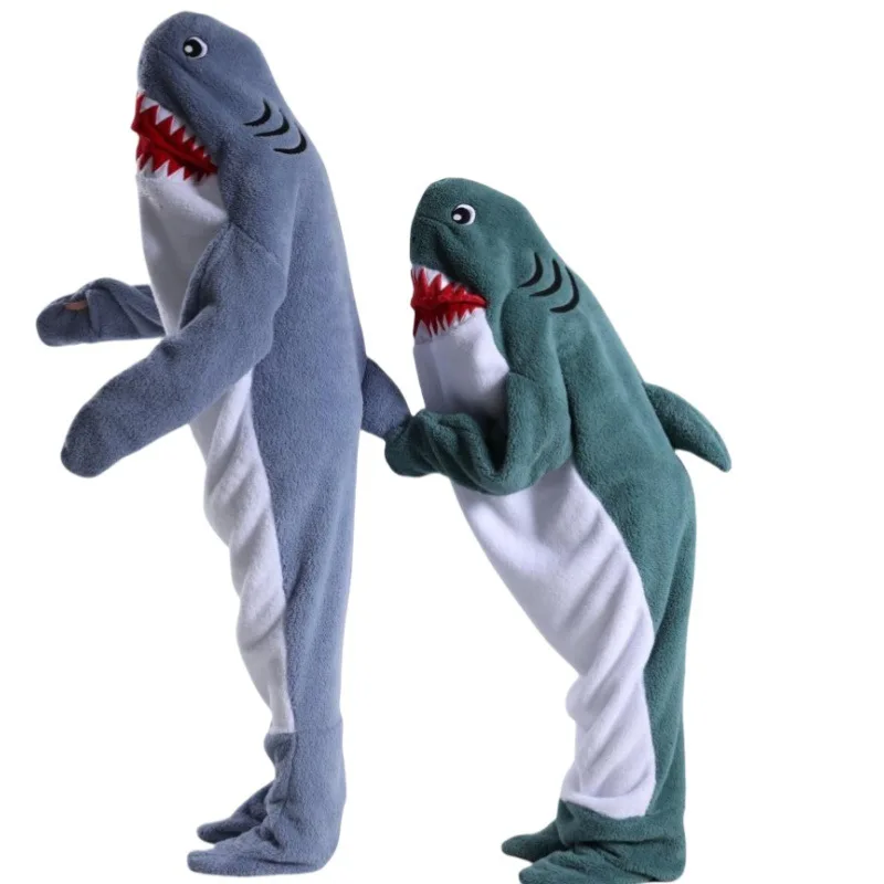 Vtipný cosplay Shark Onesie kostým oblek pre dospelých pyžama karikatúra Halloween vianočný karneval spánok