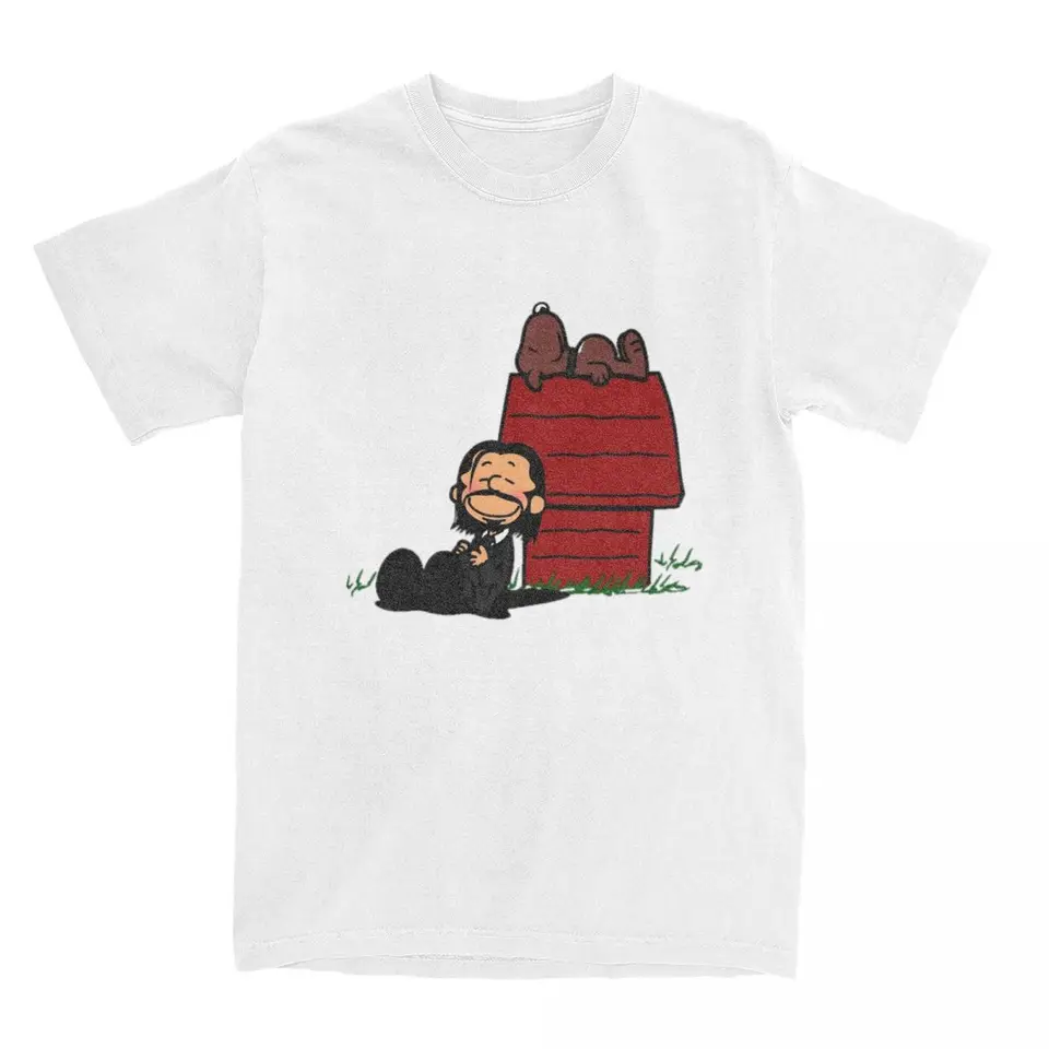 Vtipný John Wick Baba Yaga T košeľa pre mužov Ženy bavlna roztomilý Keanu Wick and Tee Tritle Party Clothing