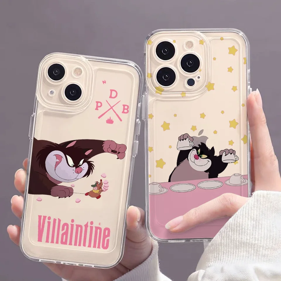 Vtipný puzdro Lucifer Cat Telefón pre Oppo A98 A78 A74 A60 A53 A3X Realme C63 C53 12 10 9 Reno 12 10 8 7 Z PRO 4G 5G CLEAR Soft Cover