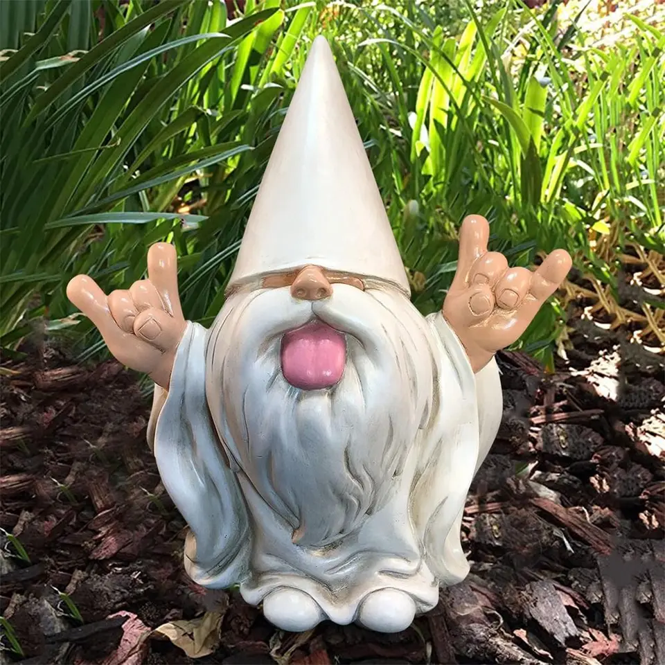 Vtipný rocker GNOME GARDEN GNOME Socha
