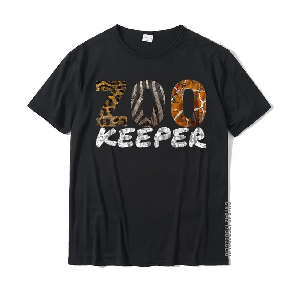 Vtipný strážca zoologickej záhrady African Savannah Animals Zookeeper Tričko Cotton Men tričko klasické tričko nové prichádzajúce tlač