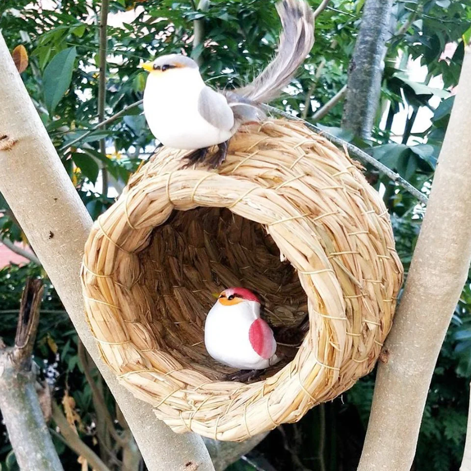 Vtáčie hniezdo chovanie hniezdo Záhrada vtáčieho domova hniezdna chata krabica vtáčie dom hniezdo Parrot chov dekoratívne klietky