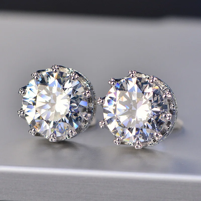VVS1 D Round Cut 6,0 mm Diamond Test prešiel Moissanite Diamond 925