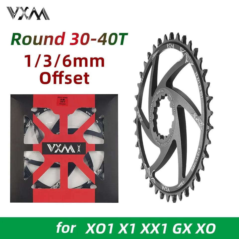 VXM 1/3/6 mmstovné bicykel MTB Mountain Bike Stars 30T/32T/34T/36T Crown Bicycle Raisring pre XX1 XO1 X1 GX XO Crankset