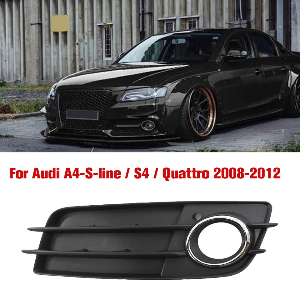 Vybraná lampa na prednú nárazník v štýle automobilu Gril doľava pravá hmlová lampa mriežka pre Audi S4 A4-SLINE B8 8K0807682C 8K0807681