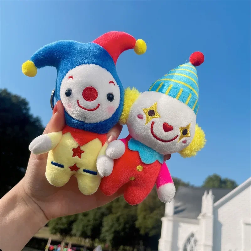 Vycpené zvieratá plyš Personalizované Joker Creative Cartoon Circus Kawaii Keychain plyšový prívesok Juguetes exkluzívny dizajnový darček