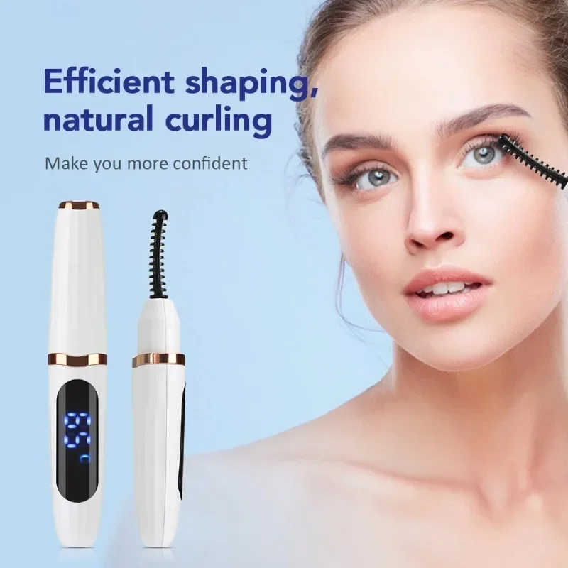 Vyhrievané natáčky natáčok Elektrické riasy Curling Zariadenie Nabíjateľné rýchle zahrievanie prírodného natáča na natáčanie Long Trvalá make -up