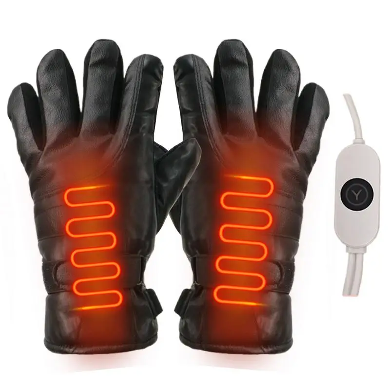 Vyhrievané rukavice pre zimné USB elektrické vykurovacie ruky s rukou lyžiarskych rukavíc pre rybárske lyžovanie cyklistické dotykové rukavice