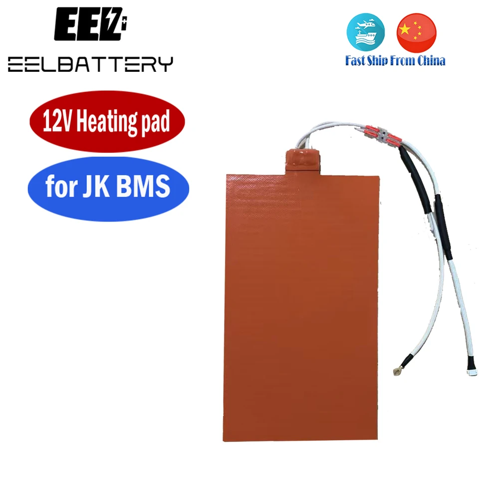 Vykurovacia podložka pre 12 V EEL 280AH DIY DIY Case Case Rat Mat pre bunky batérií LifePO4 pre JK BMS, ktoré majú funkciu vyhrievania