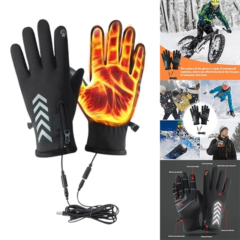 Vykurovacie rukavice, protišmykové vykurovacie motocyklové rukavice, vykurovacie rukavice s vetrom, vodotesné vykurovacie rukavice xl ľahké inštaláciu