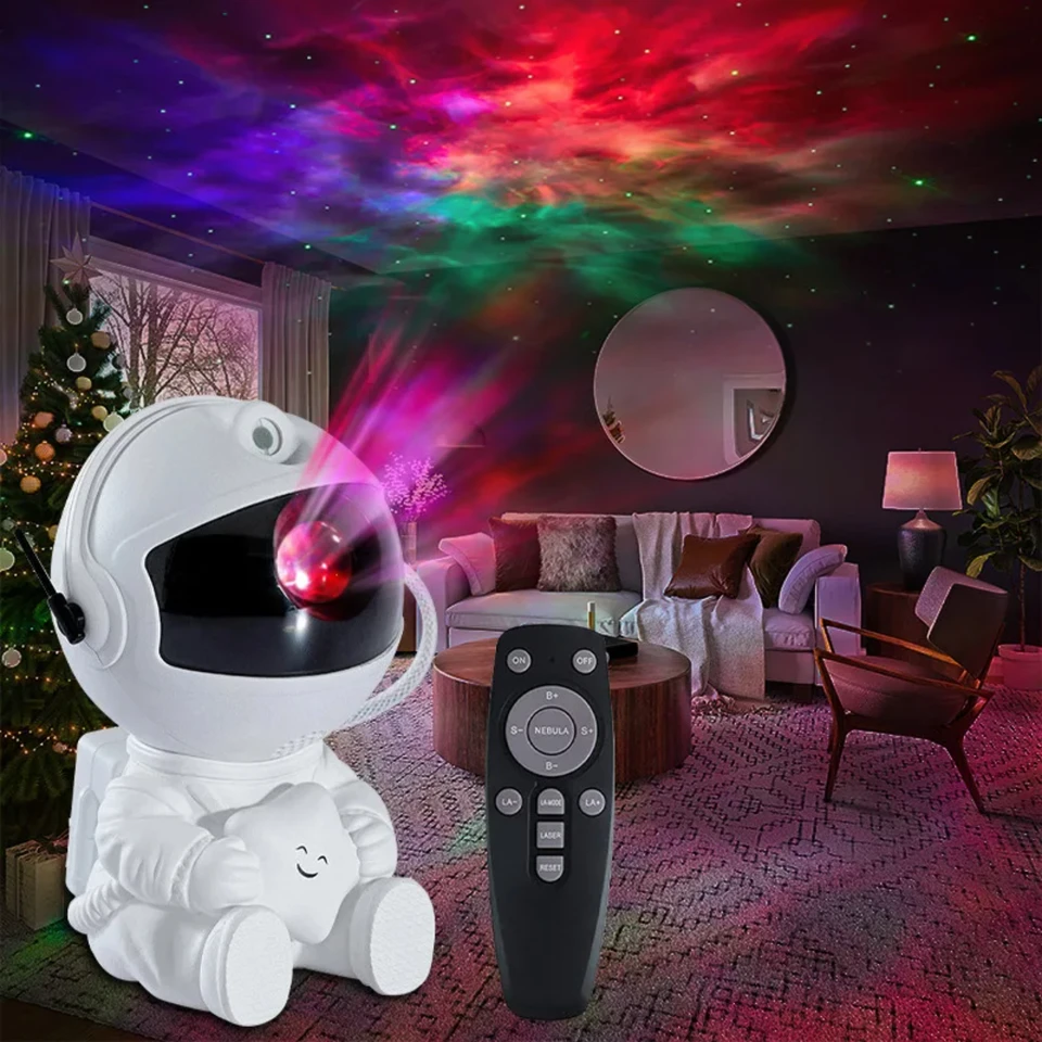 Vylepšenie druhej generácie, Astronaut Sky Projector Lamp Sky Sky Star Atmosféra nočné svetlo astronaut laserová hmlovina lampa