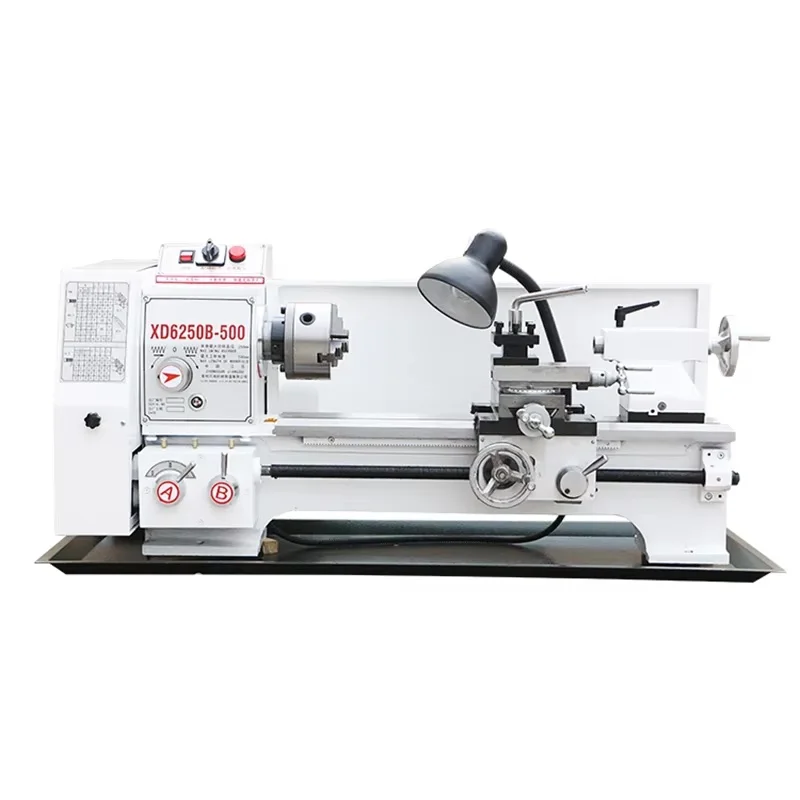 Vylepšená verzia kovový sústruh 750W Presná lavica horná mini kovová mletie sústruhová s premenlivou rýchlosťou 250-1500 rpm nylon nylon