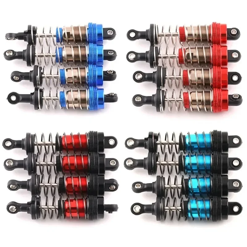 Vylepšený tlmič nárazu 1/12 Zadný/zadný kovový pružinový tlmič pre 124016/124017/124018/124019 RC SUPPRACKÉ ČASŤ Auto