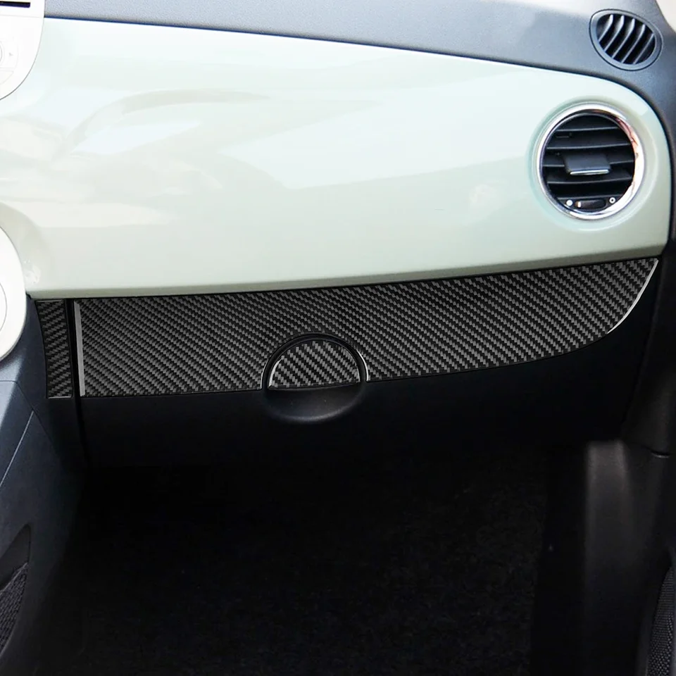 Vylepšite interiér svojho vozidla s dlhotrvajúcou nálepkou na rukavicu z uhlíkových vlákien pre Fiat 500 2012 2015 2015