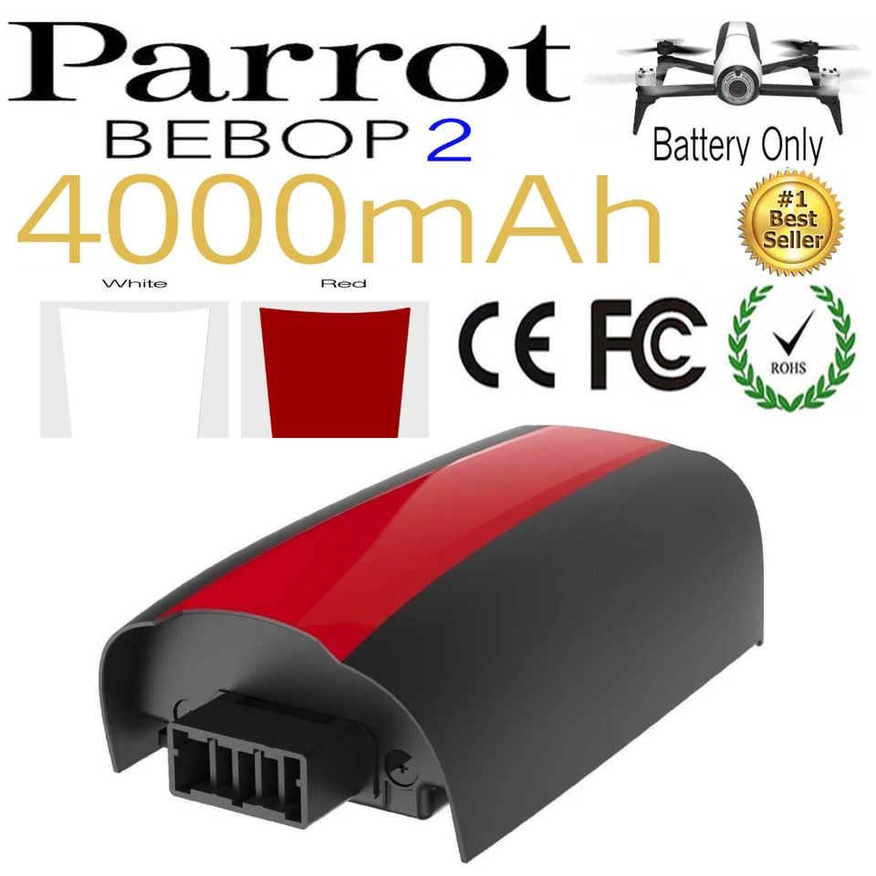 Vylepšite LiPo batériu pre batériu Parrot Bebop 2 Drone Battery 4000MAH 11,1V LiPo Battery pre diely RC QuadCopter