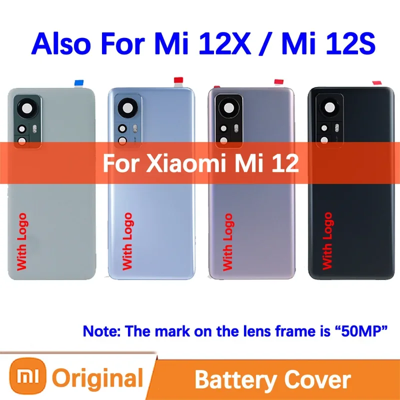 Vymeňte kryt dverí zadného krytu batérie pre Xiaomi Mi 12 12x 12s diely výmena 2201123g 2201123c mobil