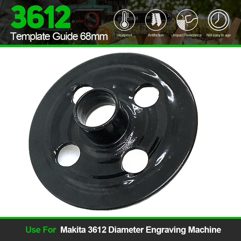 Vymeňte Sprievodcu šablónou 68 mm pre Makita 3612 Priemer gravírovania strojového vodiaceho sprievodcu Adaptér Rýchle preprava 1pc
