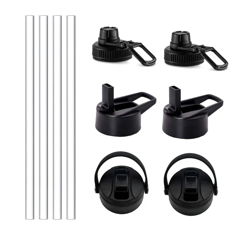 Vymeňte univerzálne slamené veko Flex Cap sa hodí do väčšiny širokých fliaš v drotách pre fľaše s hydro 12 21 24 32 40 60 Oz Fľaša na fľašu s vodou