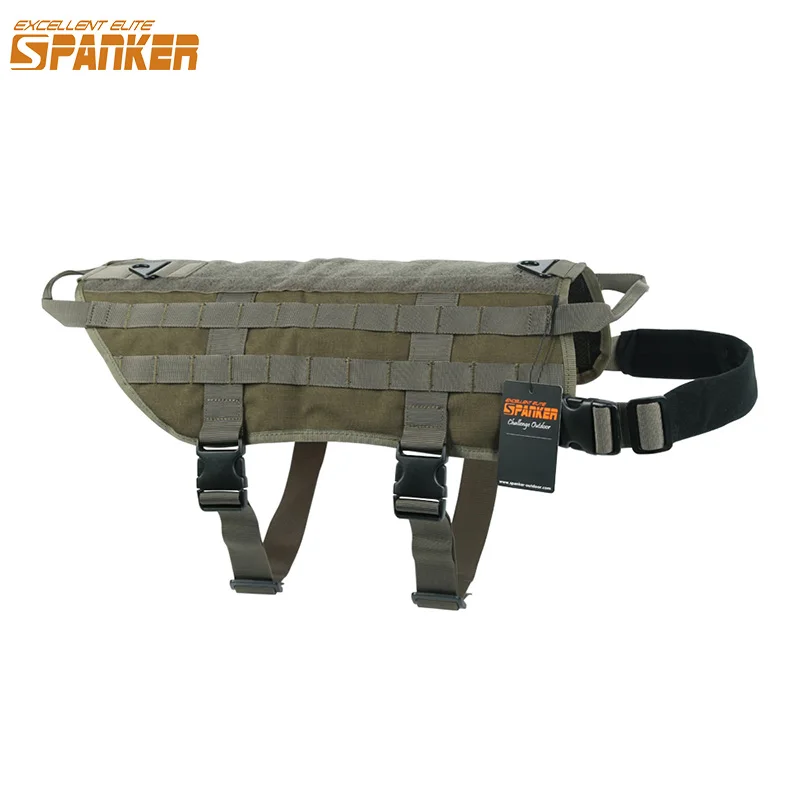Vynikajúci elitný spanker nylon Tactical Dog Postry postroj pre domáce zviera pre stredne veľkých psov výcvik Molle postroje na puzdro
