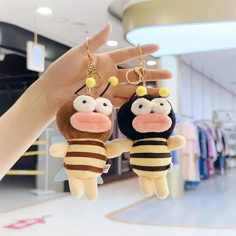 Vypchaté zvieratá plyšové veľké ústa včela Plush Plush Hračky exkluzívne dizajn kreatívne juguetes keychain cadeau maitresse ecole