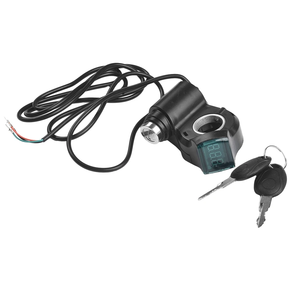 Vypínač elektrického skútra s klávesmi Ignition VoltMeter Digitálne napätie spínač pre príslušenstvo Kugao Electric Secootter Accessories