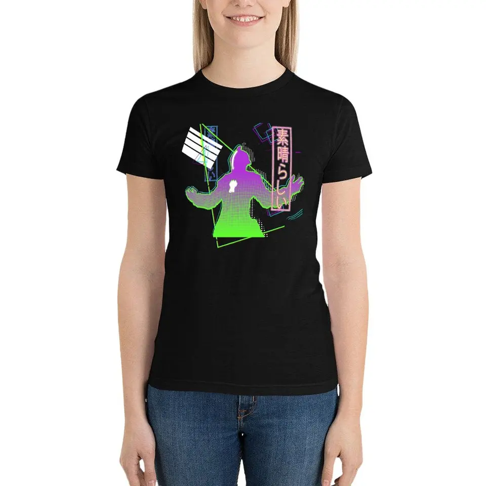 Vyrobené v priepasti - Subarrashi - Outur Design Tričko Funny Tees Nadmerné tričká s krátkym rukávom pre dámske tričká pre žien bavlnené