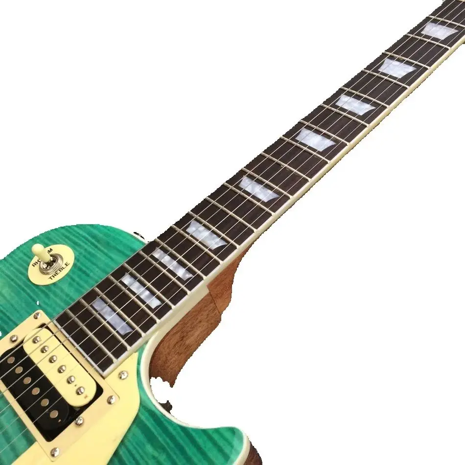 Vyrobené v Číne, LP Electric Guitar, Silver Hardware, 2 snímače, hmatník z ružového dreva