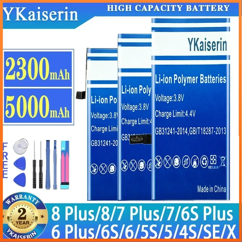 Vysoko kapacitná batéria mobilného telefónu pre iPhone 4s 6s 6s 6 7 8 6s/6/8/8 plus x náhradné batenie pre Apple 5S 5C SE + Track Code