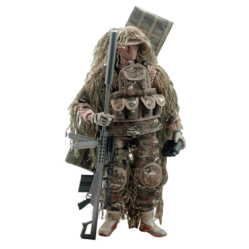 Vysoko kvalitná 1/6 americkej armádnej vojny All-Terrain Sniper Action OBRÁZOK 12 'DOLLHOUSE DECORÁCIA DODATOK PRE BUDOVAŤ Lover