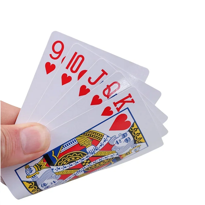 Vysoko kvalitná 1 set čierna fólia pokerovaná pokerové karty nepremokavé hracie karty Limited edície zbierka Magic Poker Creative Gire