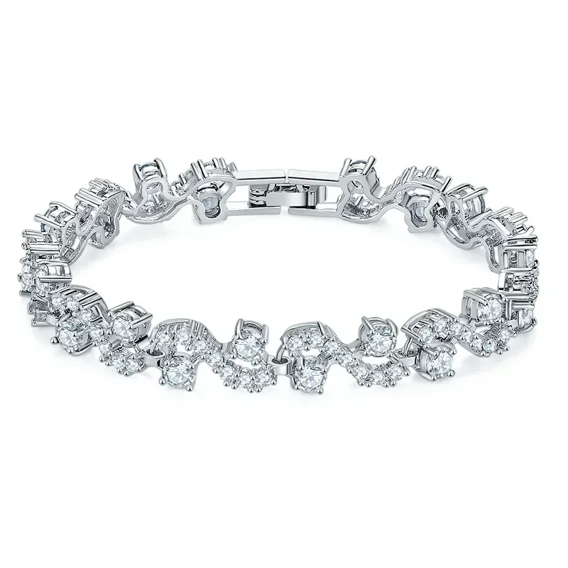 Vysoko kvalitná 2 farebná Mona Lisa zirkón Náramok pre ženy Crystal od Rakúsky CZ Stones Special Store