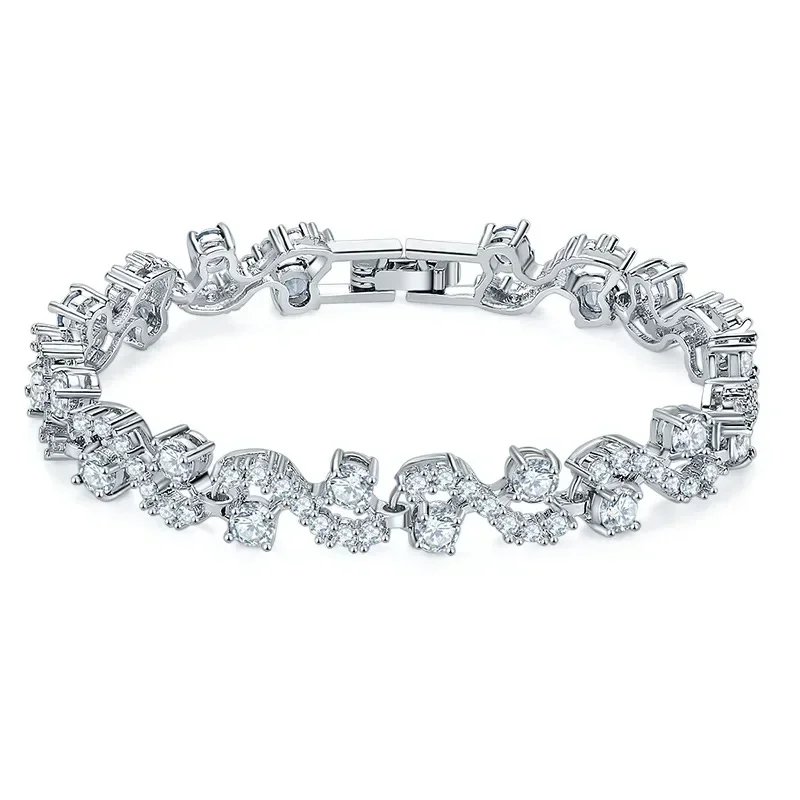 Vysoko kvalitná 2 farebná Mona Lisa zirkón Náramok pre ženy Crystal od Rakúsky CZ Stones Special Store