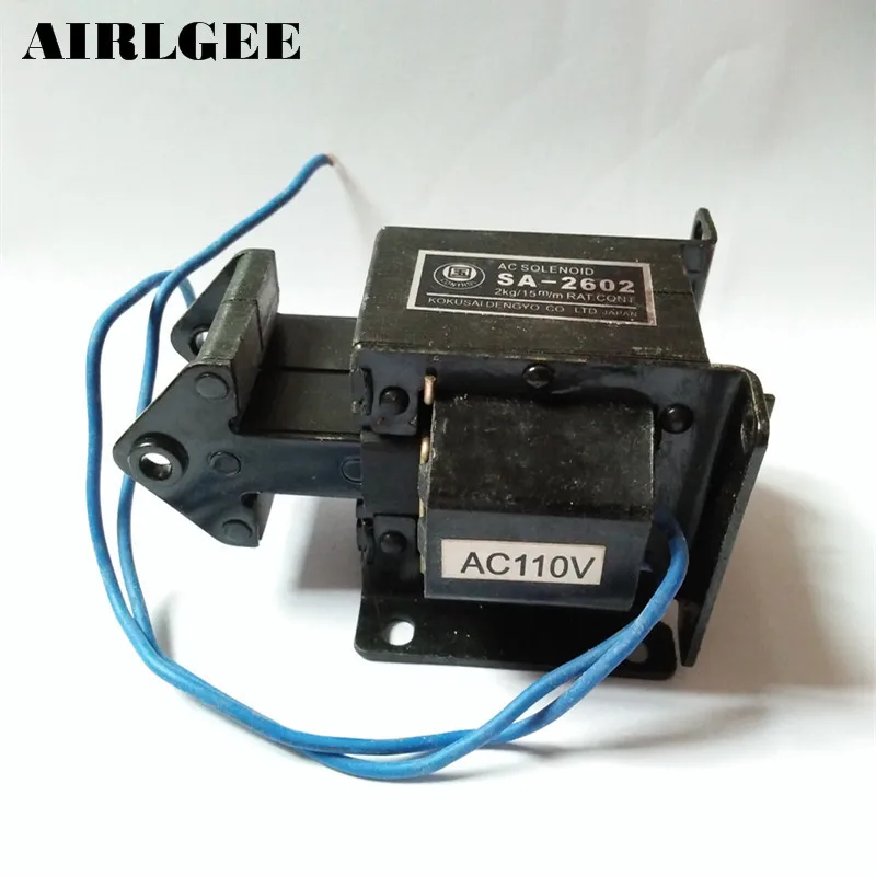 Vysoko kvalitná AC 110 V 15 mm zdvih 2 kg Force Solenoid Electromagnet SA-2602 Doprava zdarma