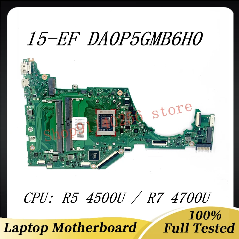 Vysoko kvalitná hlavná doska DA0P5GMB6H0 pre HP 15-EF 15Z-EF 15S-ER 15S-EQ LAPTOB so základnou doskou R5 4500U / R7 4700U CPU 100% testovaná