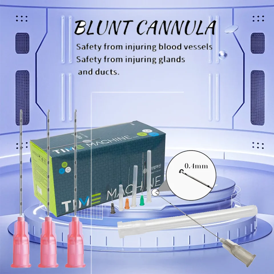 Vysoko kvalitná Kórea jemná micro tupá ihla Canula 14G 90 mm tupá hrot ihla kanyla pre výplň hyaluronic