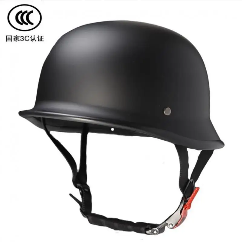 Vysoko kvalitná nemecká helma nemeckého štýlu nemeckého štýlu 1/2 prilby Harley Davidson Cruising Motorcycle Protection Helme